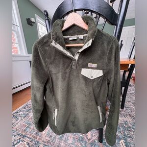 L.L. Bean Forest Green Fleece Jacket